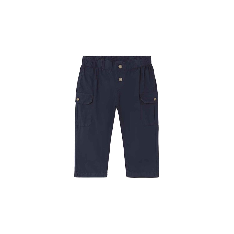 MAYORAL Pantaloni blu navy cargo neonato