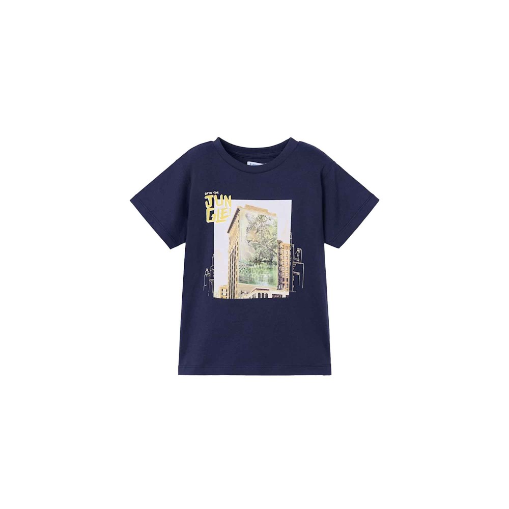 MAYORAL T-shirt blu con...