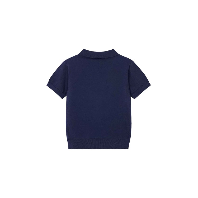 MAYORAL Polo blu navy tricot bambino