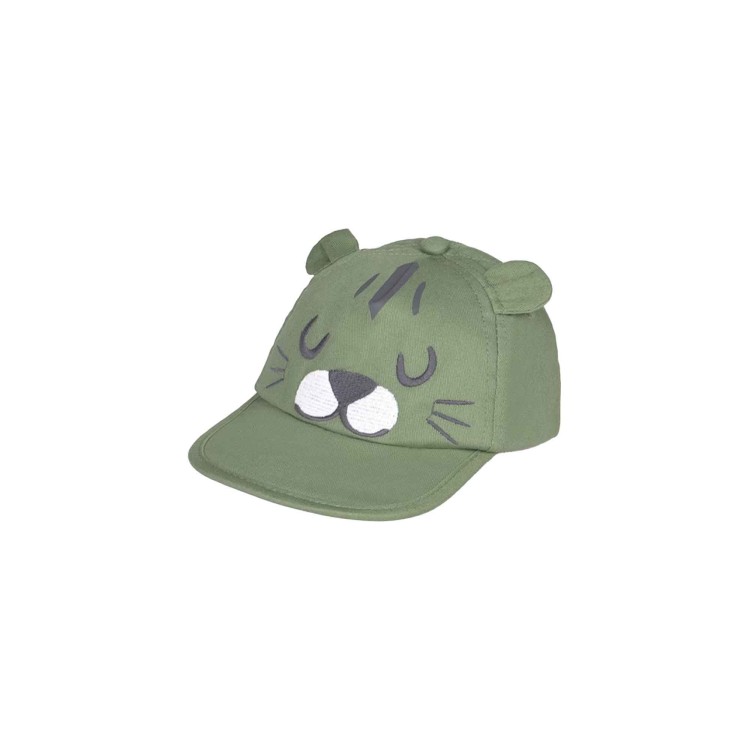 MAYORAL Cappello verde con stampa tigre neonato