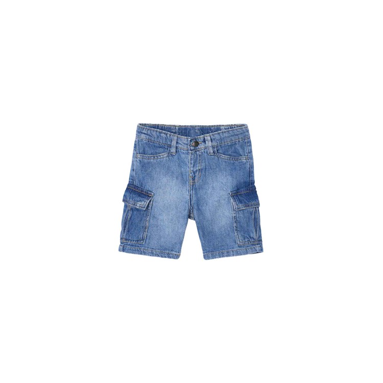 MAYORAL Bermuda cargo in jeans slavato bambino