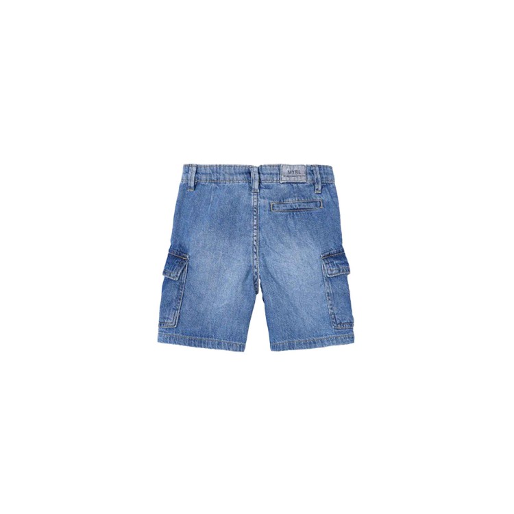 MAYORAL Bermuda cargo in jeans slavato bambino