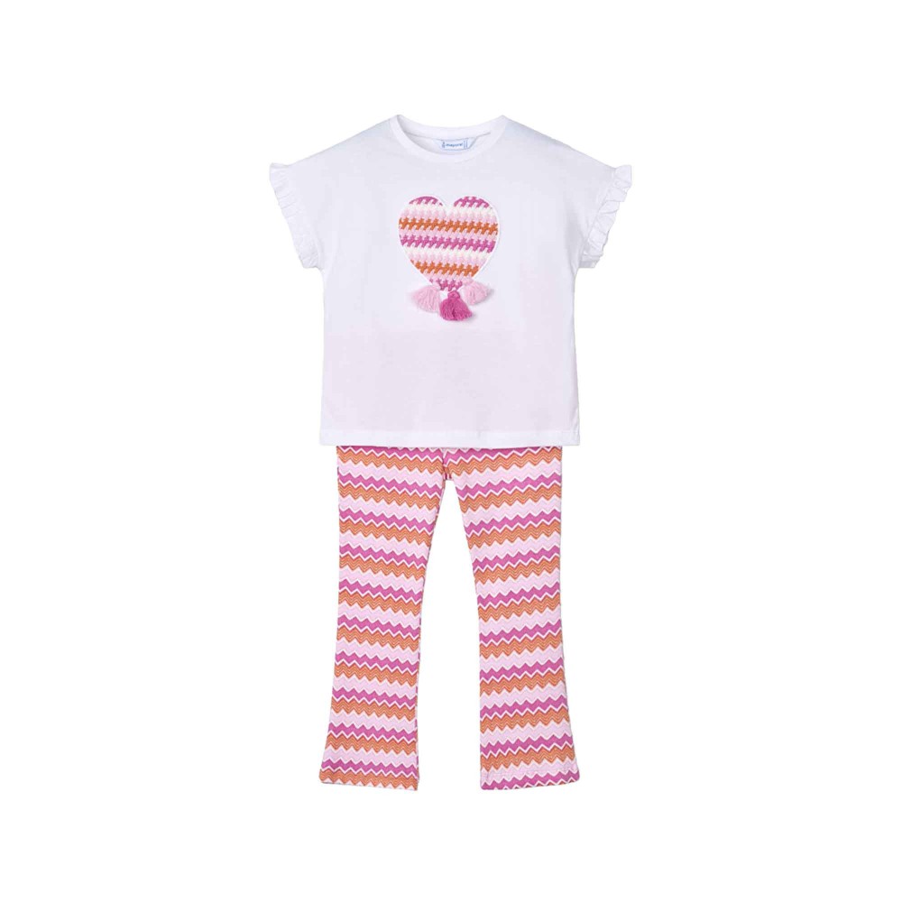 MAYORAL Set rosa leggings e...