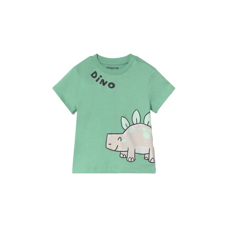 MAYORAL Completo dinosuro 3 pezzi shorts e t-shirt neonato