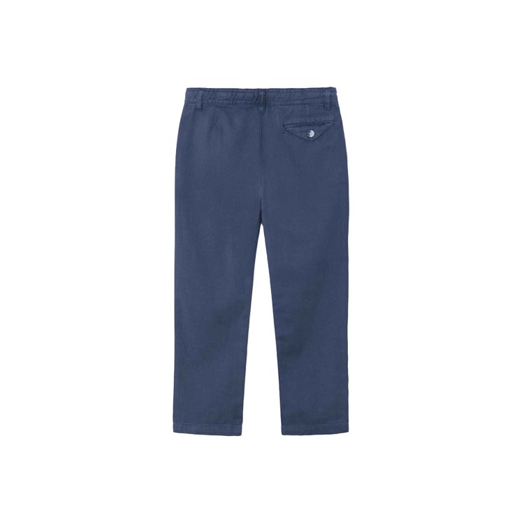 MAYORAL Pantaloni blu in lino con lacci bambino