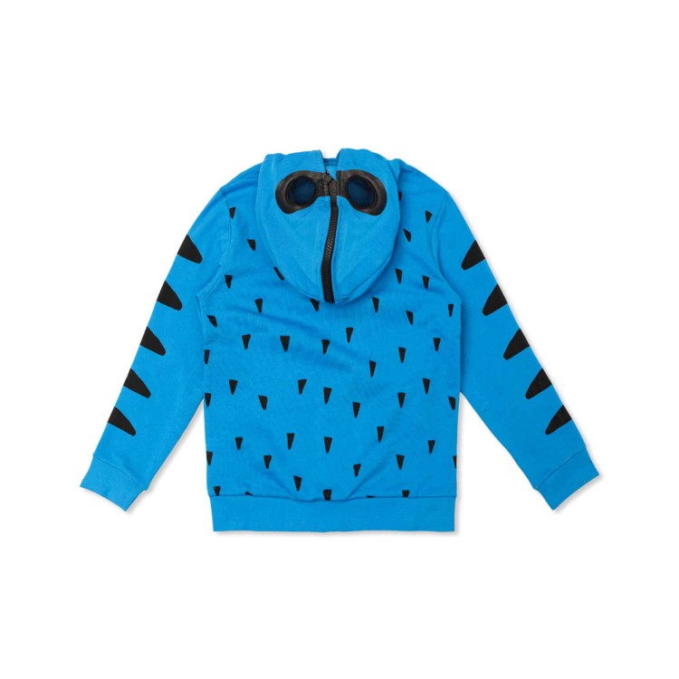 STELLA McCARTNEY Felpa blu full-zip con cappuccio bambini