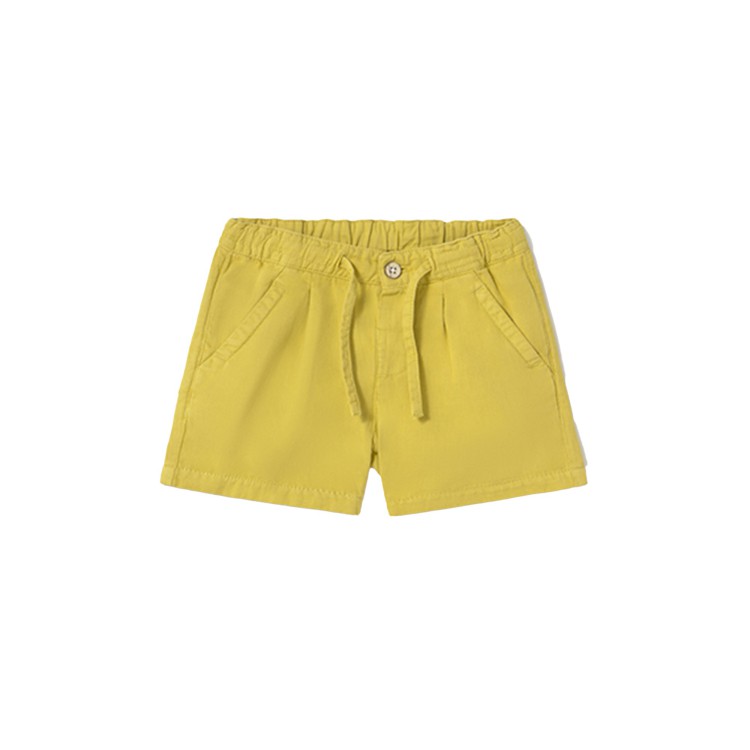 MAYORAL Shorts gialli in lino neonato