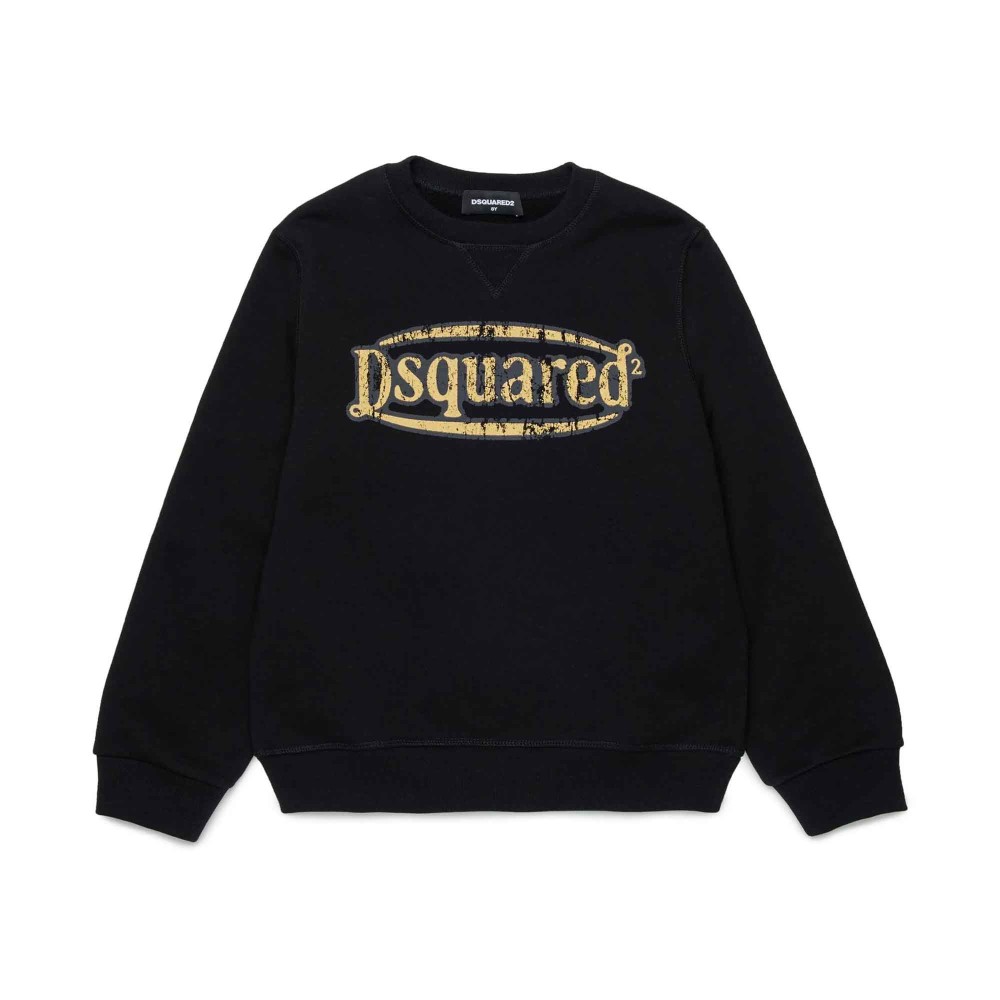 DSQUARED Felpa nera...