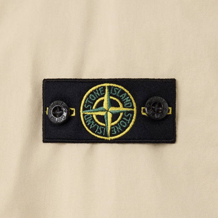 STONE ISLAND Bomber sabbia in cotone stretch con tasche bambini