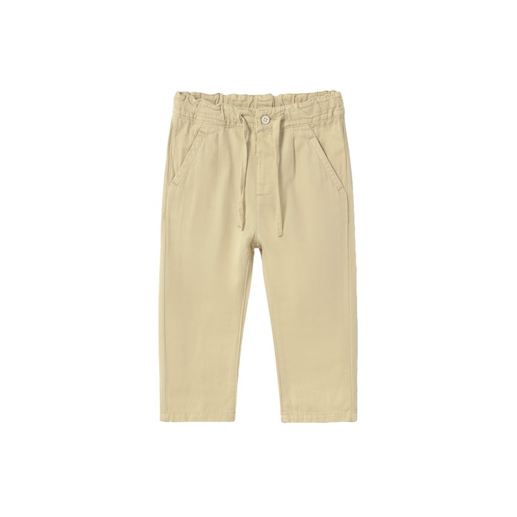 MAYORAL Pantaloni beige in lino neonato