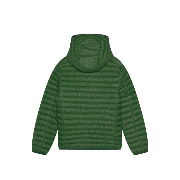 SAVE THE DUCK Piumino verde in nylon trapuntato bambino