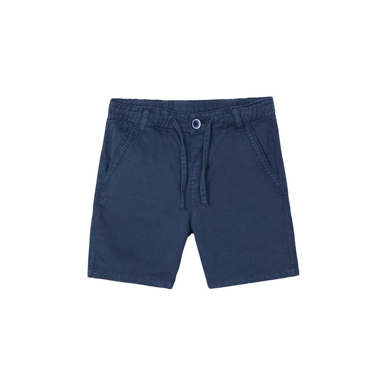 MAYORAL Bermuda in lino blu navy bambino