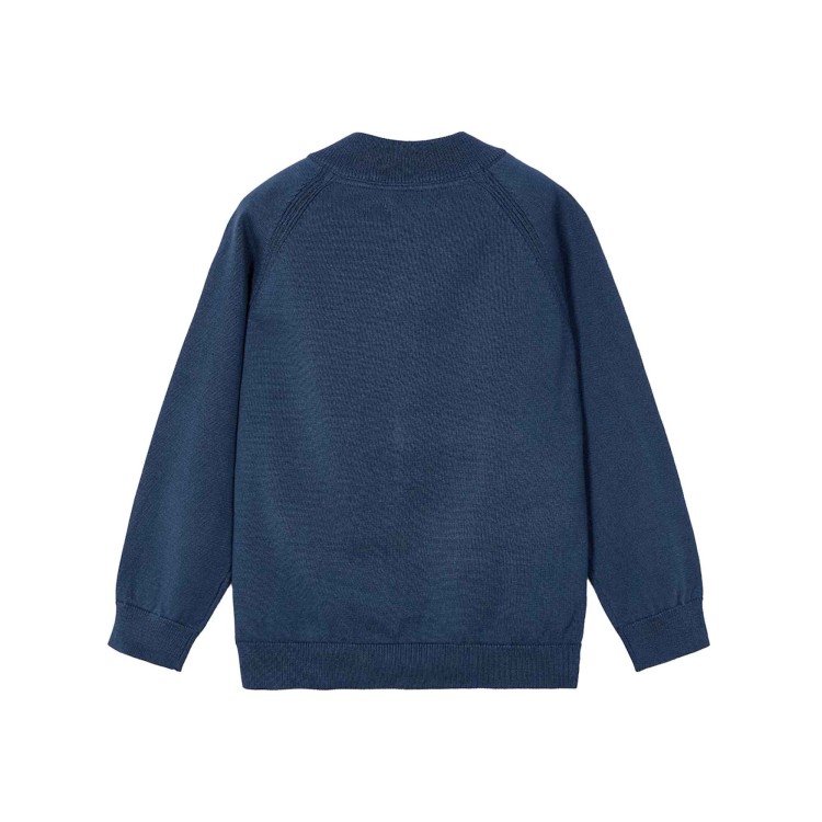 MAYORAL Felpa blu navy full-zip girocollo bambino