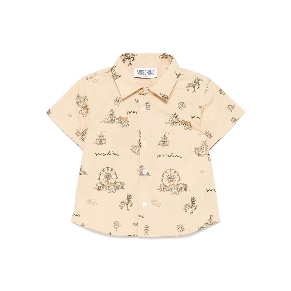 MOSCHINO Camicia beige con...