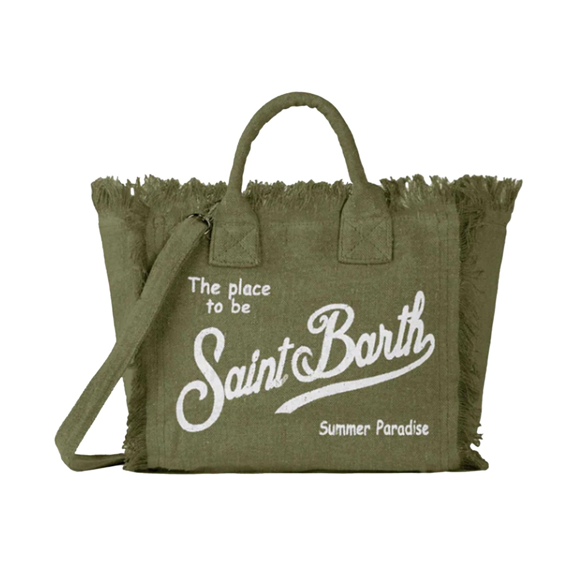 SAINT BARTH Borsa Colette verde militare bambina