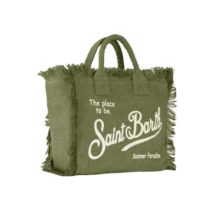 SAINT BARTH Borsa Colette verde militare bambina