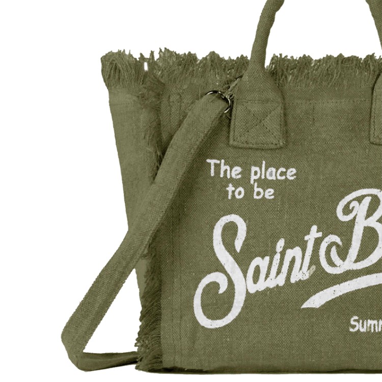 SAINT BARTH Borsa Colette verde militare bambina