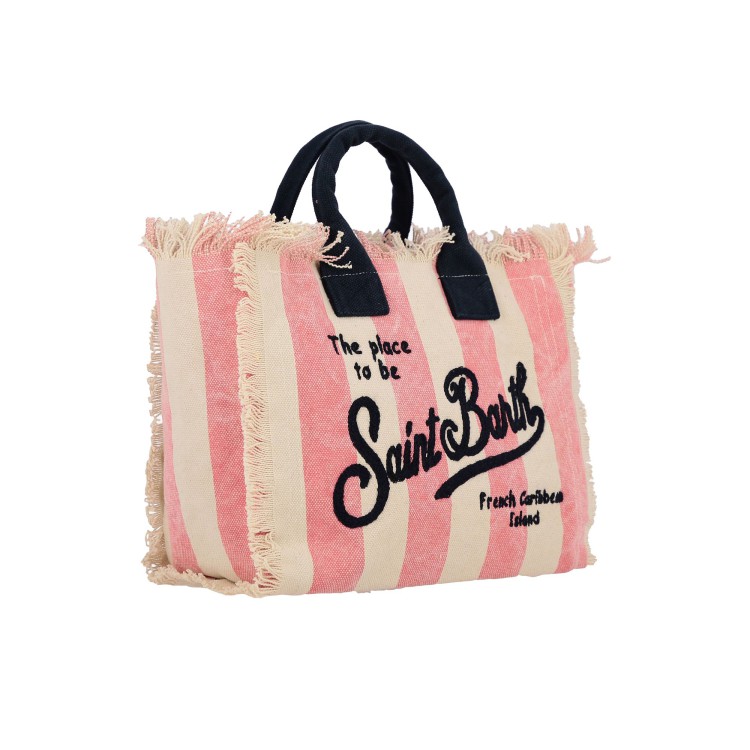 SAINT BARTH Borsa Colette a righe rosa bambina