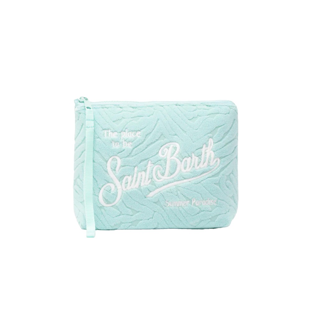 SAINT BARTH Pochette verde...