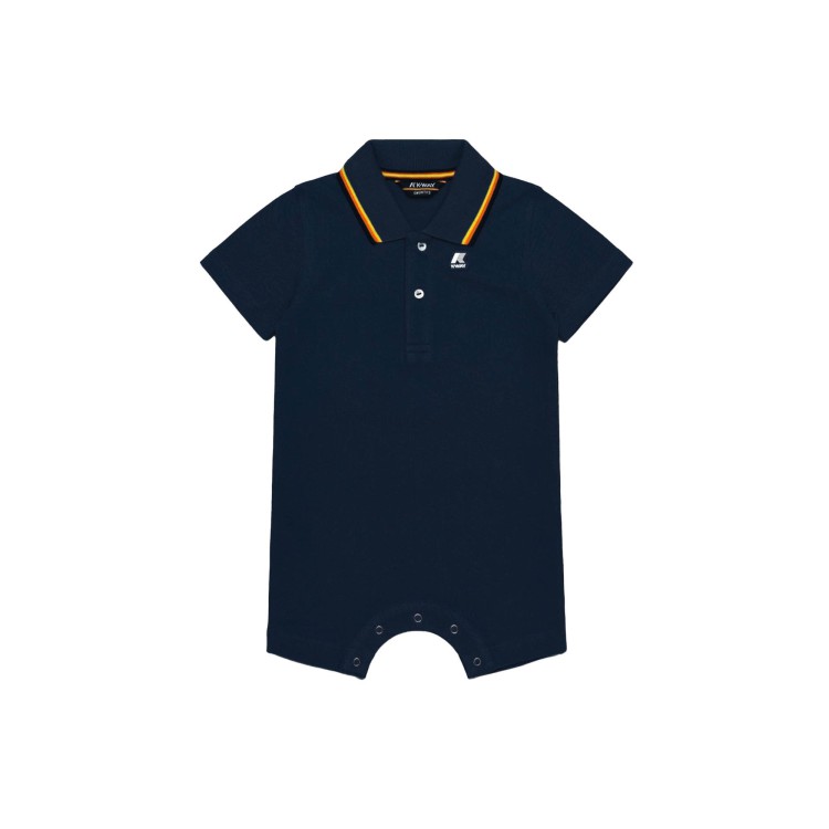 K-WAY Pagliaccetto blu navy polo neonati