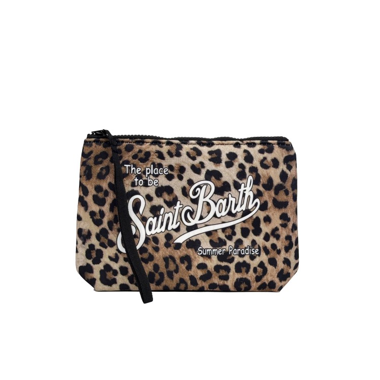 SAINT BARTH Pochette leopardata bambina