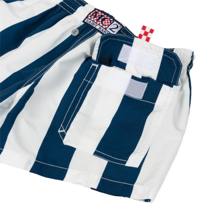 SAINT BARTH Costume a righe blu navy bambino