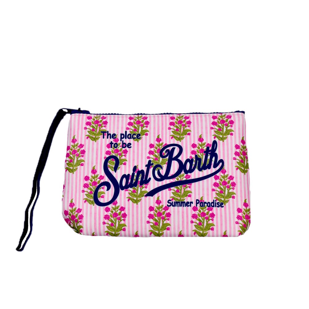 SAINT BARTH Pochette rosa a...