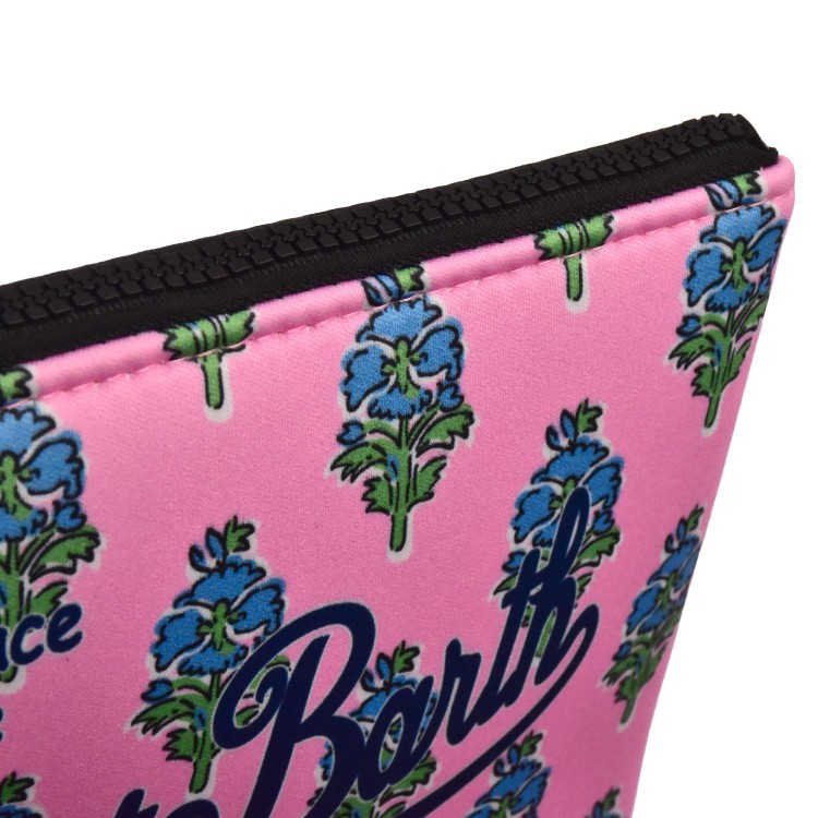 SAINT BARTH Pochette rosa con fiori lilla bambina