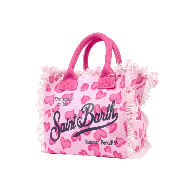 SAINT BARTH Borsa Colette rosa leopardata bambina
