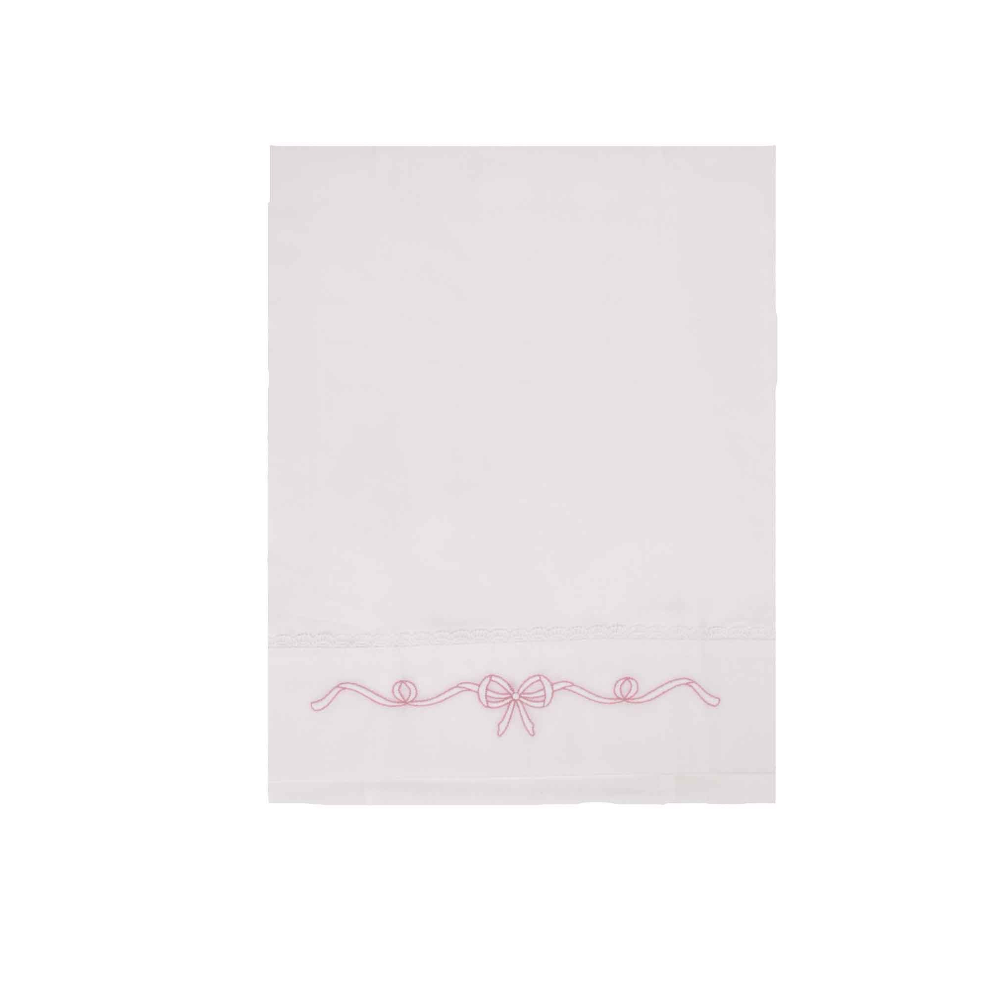 MARLU' Set lenzuolino con fiocco melograno neonata