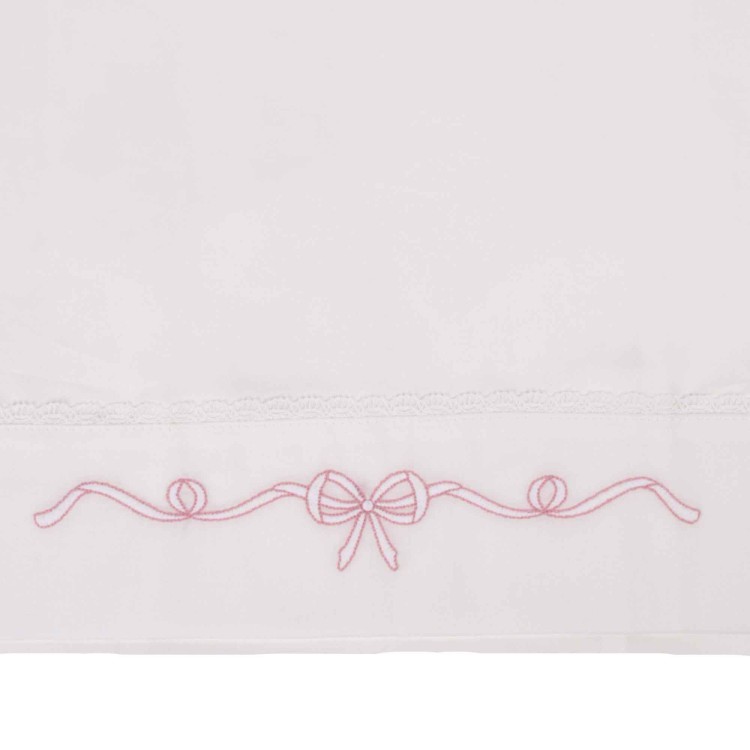 MARLU' Set lenzuolino con fiocco melograno neonata