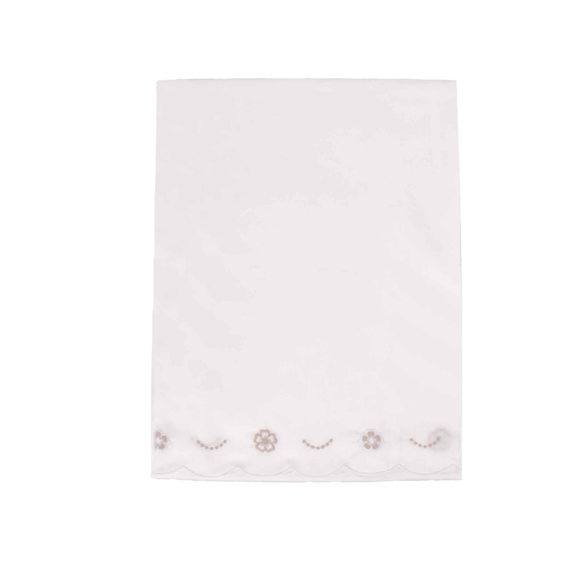 MARLU' Set lenzuolino con fiori sabbia neonati