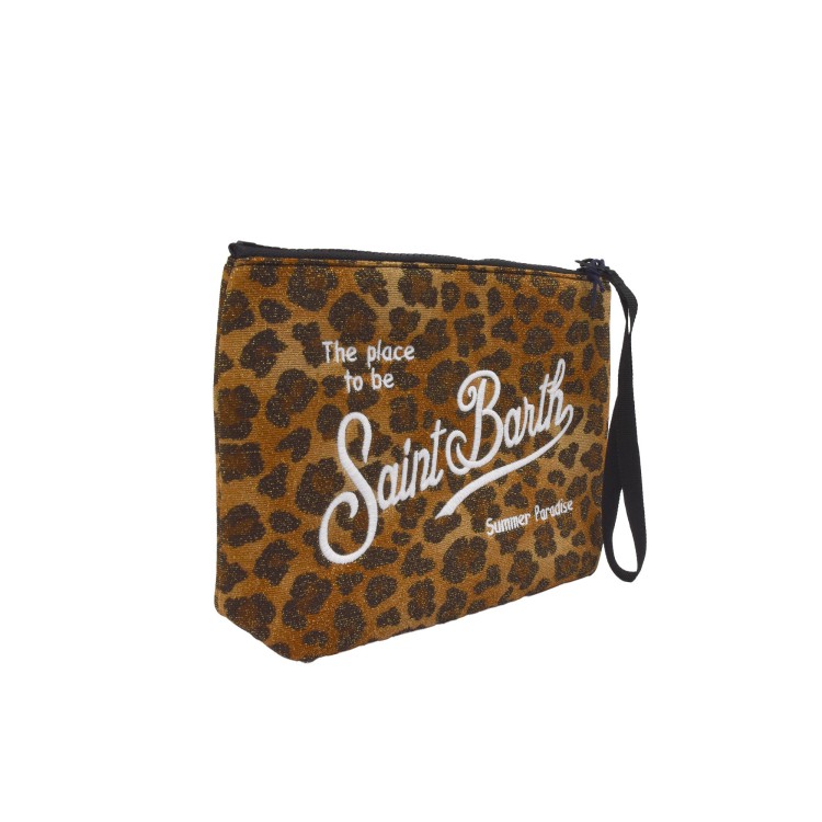 SAINT BARTH Pochette lurex leopardata bambina