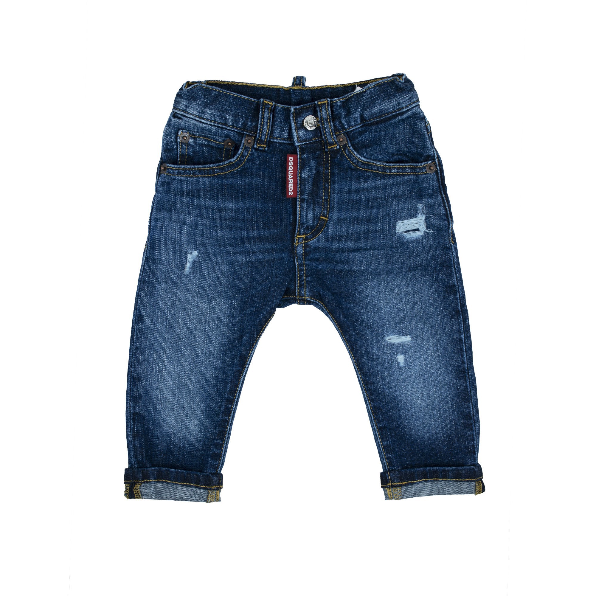 DSQUARED Jeans blu slavati neonato