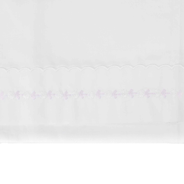 MARLU' Set lenzuolino con fiori lavanda neonata