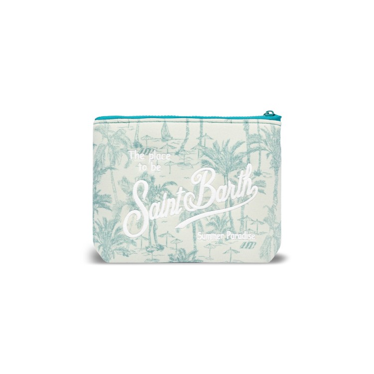 SAINT BARTH Pochette lurex verde Saint Beach bambina