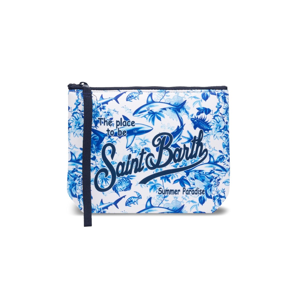 SAINT BARTH Pochette bianca...