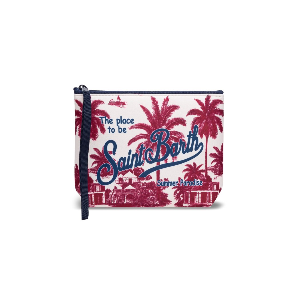 SAINT BARTH Pochette bianca...