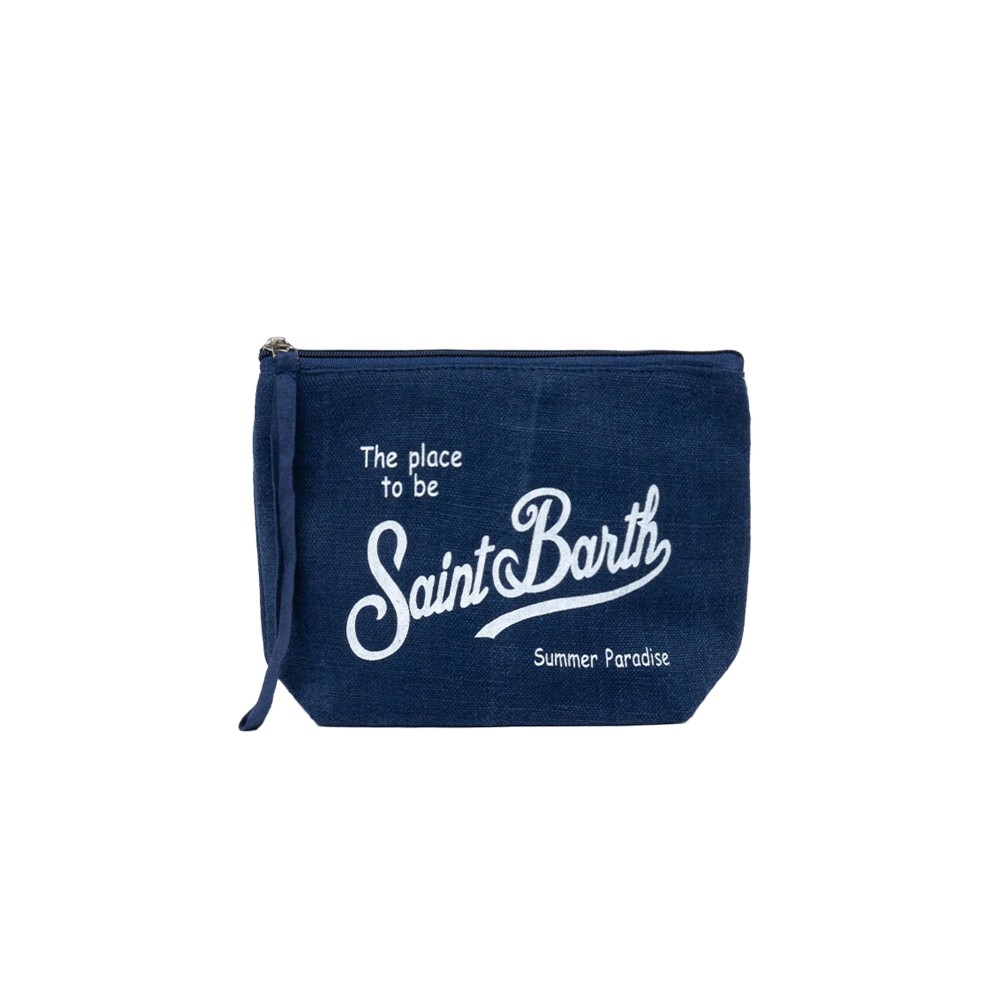 SAINT BARTH Pochette blu...