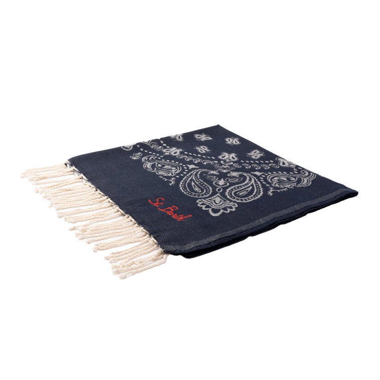 SAINT BARTH Telo mare blu paisley bambini