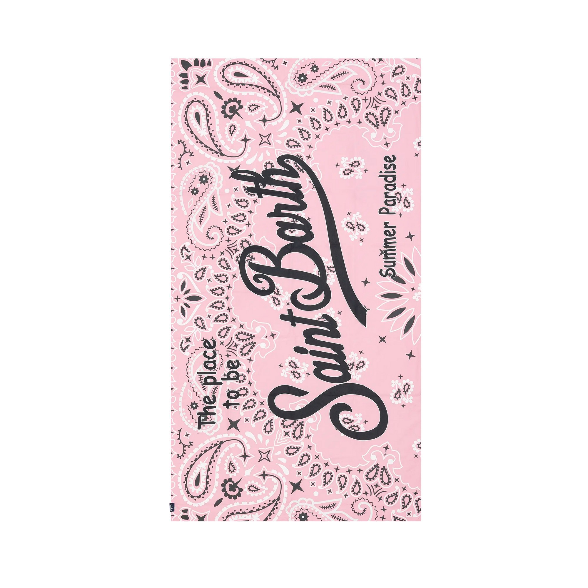 SAINT BARTH Telo mare bandana rosa bambini