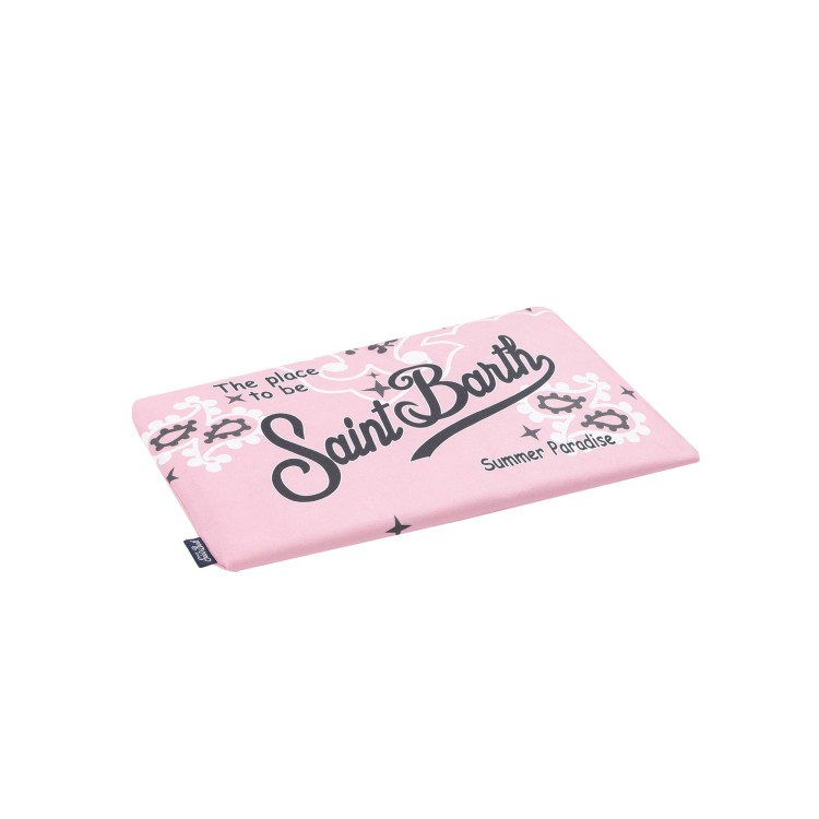 SAINT BARTH Telo mare bandana rosa bambini