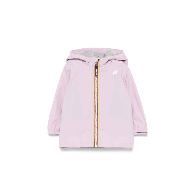 K-WAY Giacca lilla antivento con cappuccio neonata