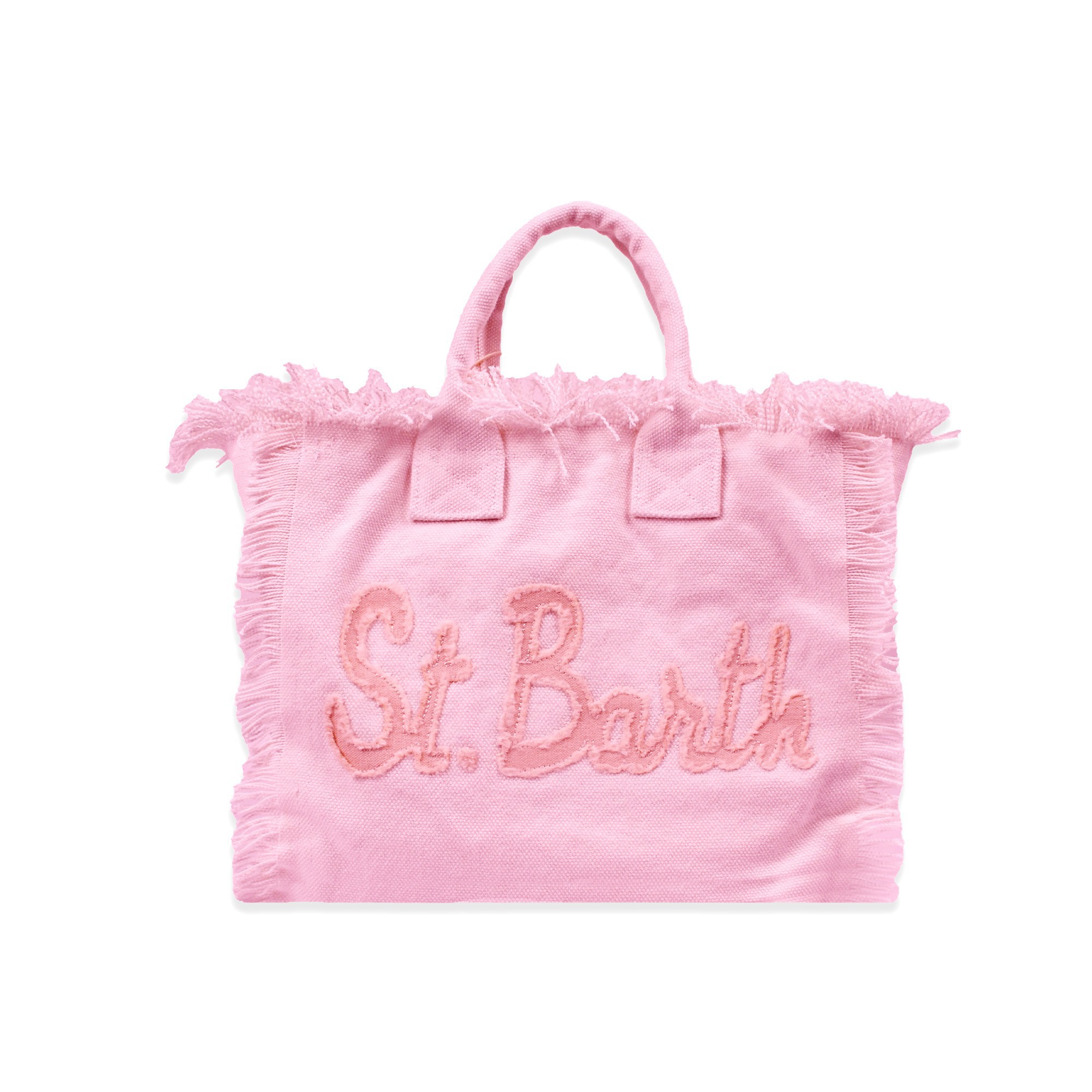 SAINT BARTH Borsa Colette rosa con logo patch bambina