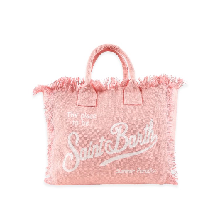 SAINT BARTH Borsa Colette rosa con logo bambina