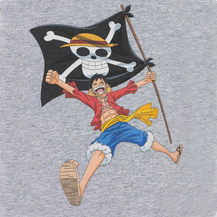 SAINT BARTH T-shirt grigia One Piece Luffy bambini