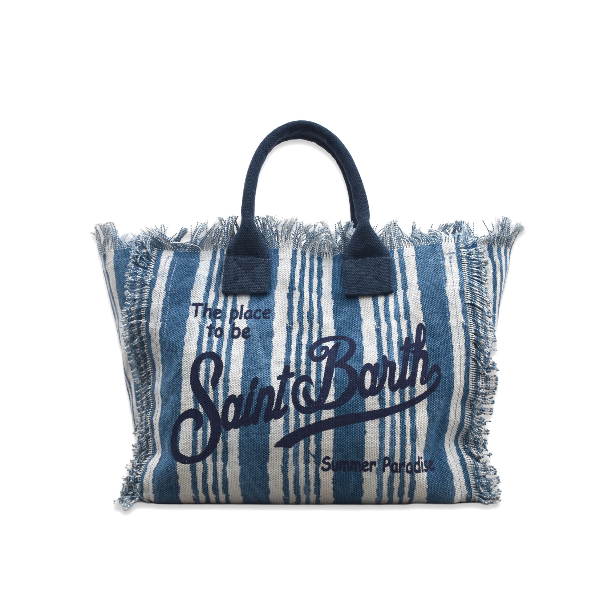 SAINT BARTH Borsa Colette a righe blu bambina