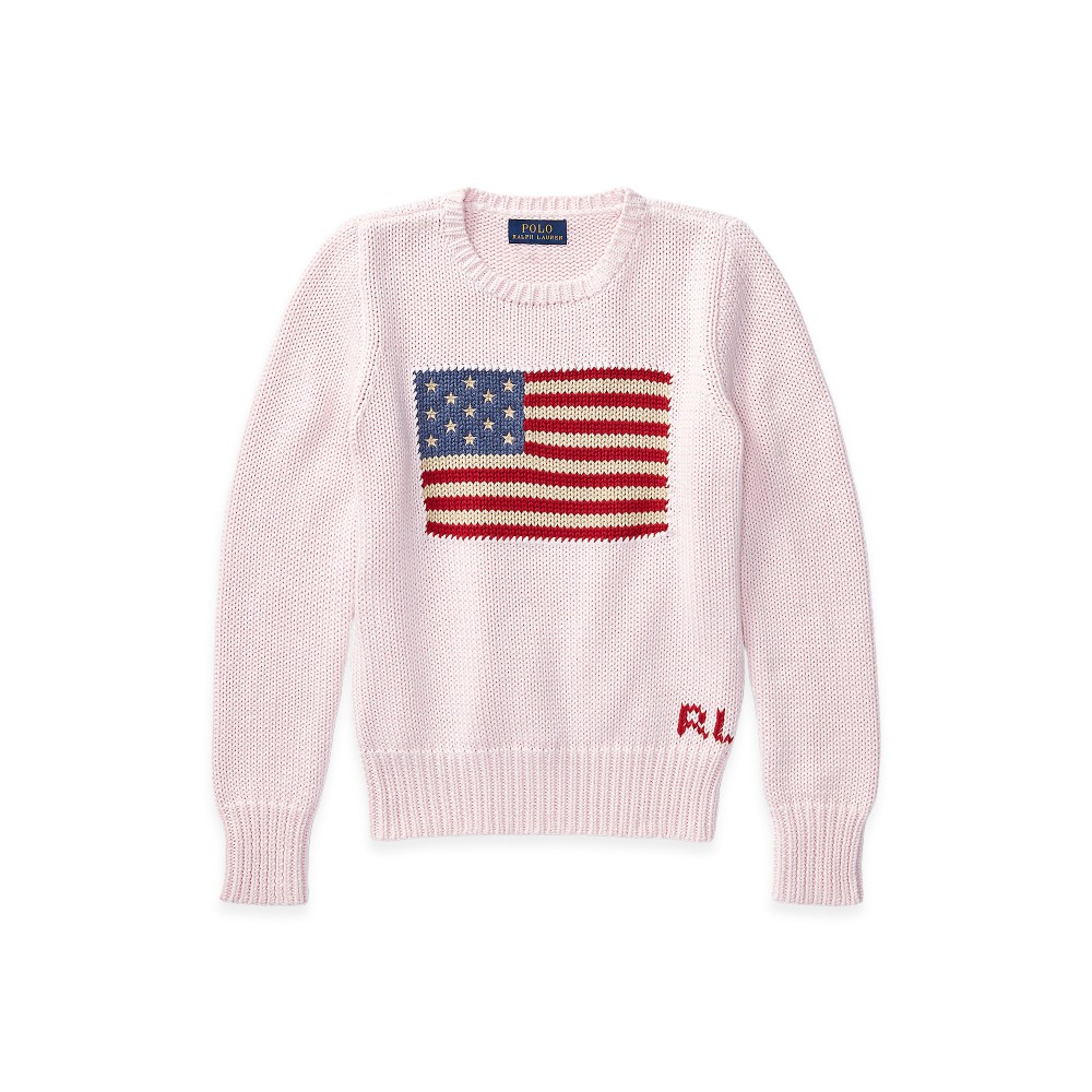RALPH LAUREN Maglia rosa in...