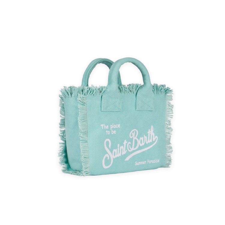 SAINT BARTH Borsa Vanity mini verde acqua bambina