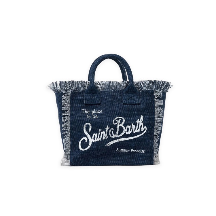 SAINT BARTH Borsa Vanity mini blu navy bambina